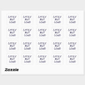 Klein maar luid vierkante sticker (Vel)