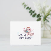 Klein maar luidruchtig briefkaart (Staand voorkant)