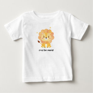 Klein maar machtig Schattige Lion Baby T-shirt