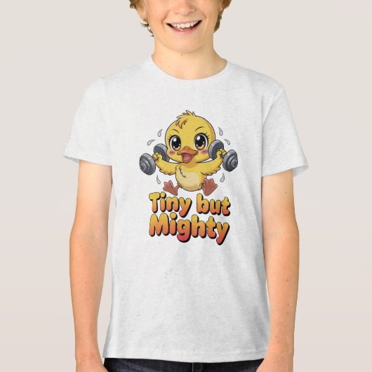 KLEIN MAAR MIGHTIG Tri-Blend SHIRT (Voorkant)