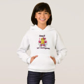 "Klein maar Moedig: Geel Lint Hoodie" (Voorkant volledig)