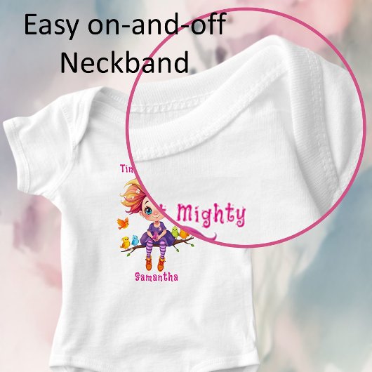 Klein maar Mooi Regenboog Pixie met Vogelvrienden Romper