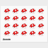 Klein maar mooi ronde sticker (Vel)
