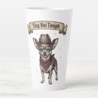 Klein Maar Taai Chihuahua Cowboy - Westerse Hond K Latte Mok
