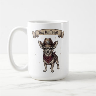 Klein Maar Taai Chihuahua Cowboy - Westerse Honden Koffiemok