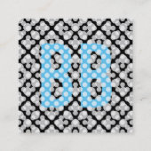 Klein maar vet vierkante visitekaartje (Achterkant)