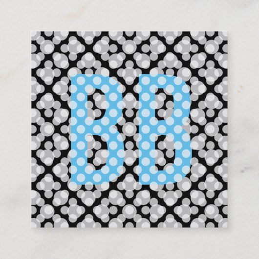 Klein maar vet vierkante visitekaartje (Achterkant)