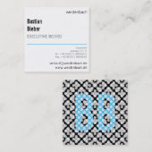 Klein maar vet vierkante visitekaartje (Voorkant / Achterkant)