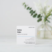 Klein maar vet vierkante visitekaartje (Staand voorkant)