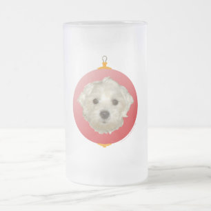 Klein Maltezer Kerst Ornament Matglas Bierpul