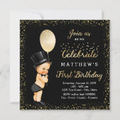 Klein Man 1e verjaardag Kaart (Achterkant)