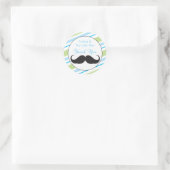 Klein Man | Baby shower Favor Sticker (Tas)