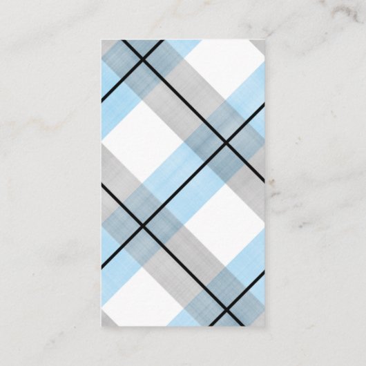 Klein man baby shower luidop kaartje blauw informatiekaartje (Achterkant)