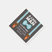 Klein Man Baby shower Papier Servet Bow Stropdas B (Hoek)