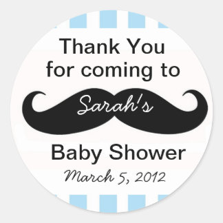 Klein Man Baby shower partij Favor Stickers cadeau
