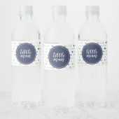 Klein Man Baby shower Waterflesetiket Waterfles Etiket (Flessen)