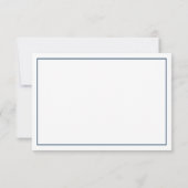 Klein Man bedankpas, boog Stropdas, marine, grijs Bedankkaart (Achterkant)