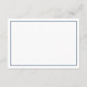 Klein Man bedankpas, boog Stropdas, marine, grijs Bedankkaart (Achterkant)