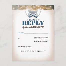 Klein Man | Boy Baby shower RSVP Briefkaart