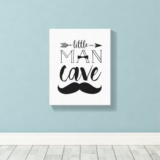 Klein Man Cave Canvas Print (Insitu (Houten vloer))