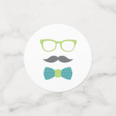 Klein Man Confetti, Blauwgroen, limoengroen, grijs Confetti (Kleine voorkant)