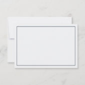 Klein Man Dank u kaart, Bow Stropdas, blauw, grijs Bedankkaart (Achterkant)