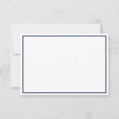 Klein Man Dank u kaart, Navy, Faux Glitter Bedankkaart (Achterkant)