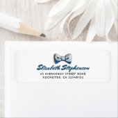 Klein Man | Denim Bow-Stropdas Etiket (Insitu)