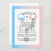 Klein Man of Miss Little Gender onthullen Kaart (Voorkant / Achterkant)