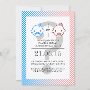 Klein Man of Miss Little Gender onthullen Kaart