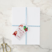 Klein Man peperkoek Kerstmis Baby shower Favor Cadeaulabel (Met Touw)