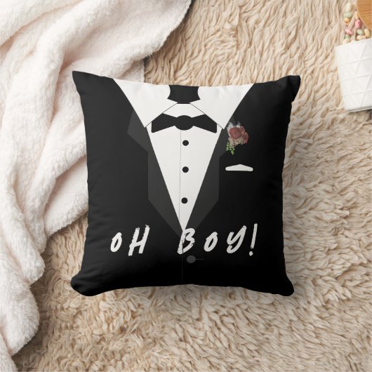 Klein Man Tuxedo Sierkussen (Deken)