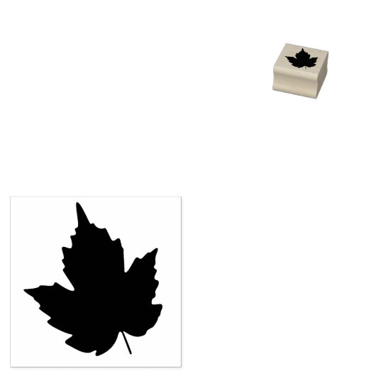 Klein mantel Leaf Canada Day Flag Symbool Red Rubberstempel (Gestempeld)
