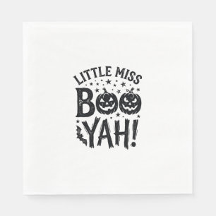 Klein Meisje Boo Yah Vintage Halloween T-shirt Ont Servet