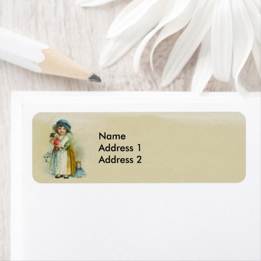  klein meisje Chubby Cheeks Pet Dolls Etiket (Insitu)