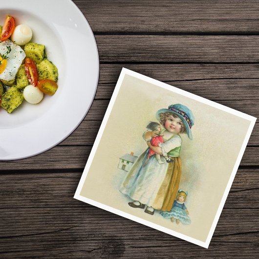  klein meisje Chubby Cheeks Pet Dolls Servet