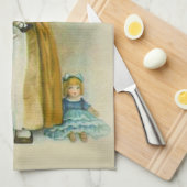  klein meisje Chubby Cheeks Pet Dolls Theedoek (Quarter Fold)