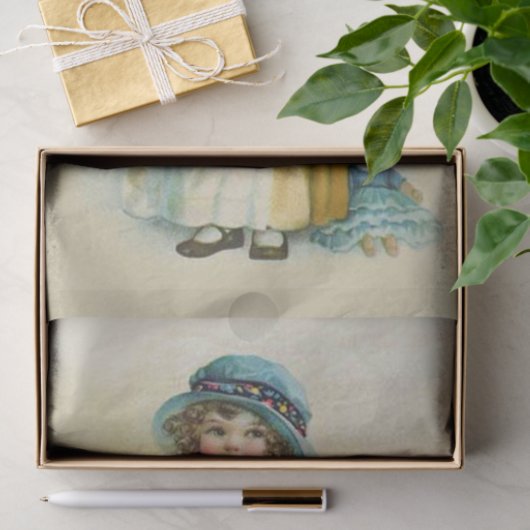  klein meisje Chubby Cheeks Pet Dolls Tissuepapier (Geschenk)