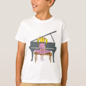 klein meisje dat piano speelt t-shirt (Voorkant)