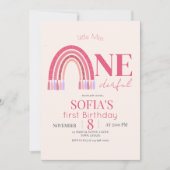 Klein Meisje EENderful Meisje Regenboog Verjaardag Kaart (Voorkant)