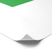 Klein meisje en dinosaurus poster (Hoek)