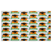 Klein meisje en dinosaurus stof (Fat Quarter)