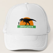 Klein meisje en dinosaurus trucker pet (Voorkant)