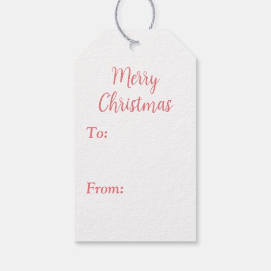 Klein meisje en haar paard: rustieke kerst cadeaulabel (Achterkant)