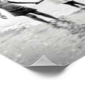 Klein meisje en jongen houden handen klein poster (Hoek)