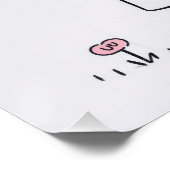 Klein meisje en witte daisy met citaat perfect poster (Hoek)