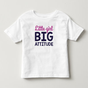 Klein Meisje Grote Attitude Kinder Shirts