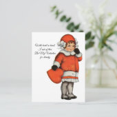 klein meisje hart in hand Valentijn Briefkaart (Staand voorkant)