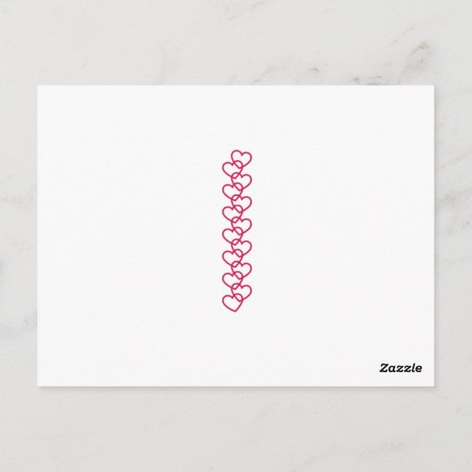  klein meisje hart in hand Valentijn Briefkaart (Achterkant)