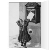 klein meisje in de brievenbus - nieuwjaar (Binnen (Links))